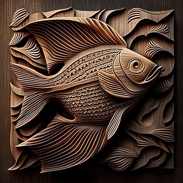 3D model Spot danio fish (STL)